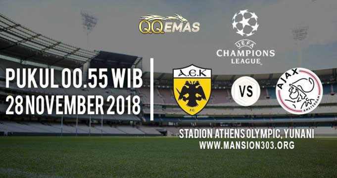 Prediksi Bola AEK Vs Ajax 28 November 2018